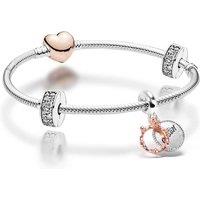 Queen Silver & Rose Gold Charm Bracelet