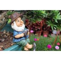 Fishing Dwarf Garden Ornament - 1 Or 2!