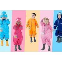 Kids' Animal Rain Puddle Suit - Orange, Pink, Teal & More!