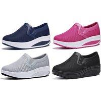 Women'S Breathable Platform Trainers - 7 Uk Sizes & 4 Colours!