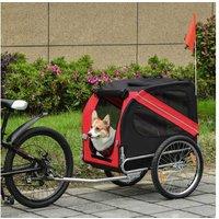 Pawhut Bike Pet Trailer Jogger Stroller - Black