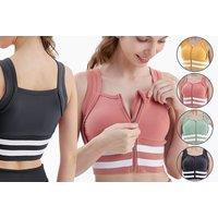 Front Zipper Sports Bra - 4 Sizes & Colours!