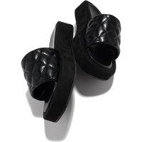 Black Women's Quilted Platform Sliders - Summer Chic in 3 Colours