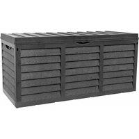 320L Lockable Plastic Garden Storage Box - Weatherproof Outdoor Chest