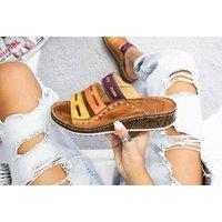 Women'S Colour Block Sandals - 5 Sizes & Colours!