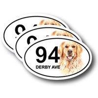 Personalised Wheelie Bin Number Stickers - Waterproof Vinyl, Easy-Clean, 4-Pack, 6 Designs