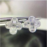 Elegant T-Square Design Stud Earrings