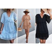 Women'S Polka Dot Skater Dress - 3 Colours