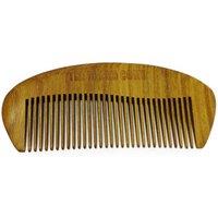 Handmade Sandalwood Beard Comb - Premium Men's Grooming Tool, Pocket Size, Engraved - Beard Care Essential