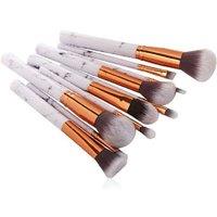 10Pc Marble Makeup Brush Set