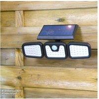 Solar LED Motion Sensor Security Lights - Adjustable Outdoor Wall Mount