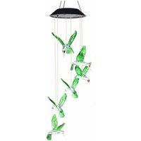 Solar LED Hummingbird Wind Chime - Waterproof
