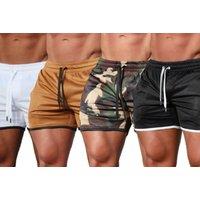 Men'S Fitness Shorts - 6 Colours - Black