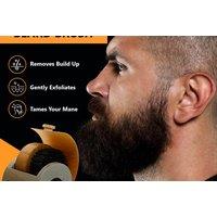 Groomarang 'O' Shape Boar Bristle Beard Brush - Premium Male Grooming Tool