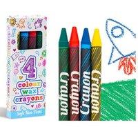 Wax Crayons 4Pcs Assorted Colours