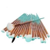 20Pc Diamond Makeup Brush Set - Luxury Beauty Tool