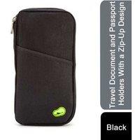 Travel Document & Passport Holder- Black