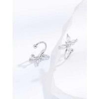 Butterfly Non Pierced Ear Cuff - Silver