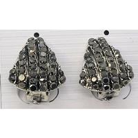 Crystal Shell Clip-On Earrings
