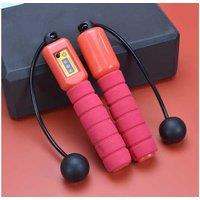 Cordless Auto-Counting Skipping Rope - Adjustable Fitness Jump Rope, Comfort Foam Handles, Compact Design