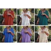 Women'S Knit Beach Cover Up