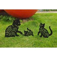 Metal Cat Garden Decorations - 2 Options!