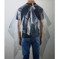 Unisex Black Generise Waterproof Salon Cape Jacket - Lightweight, Breathable, Universal Fit Raincoat