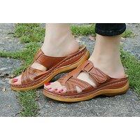 Casual Strap Sandals - 6 Sizes & 5 Colours! - Brown