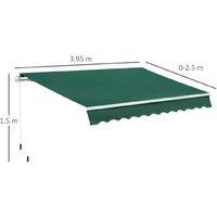 Outsunny 4X2.5M Manual Shade Awning Extravaganza