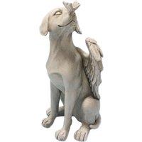 Puppy Angel Outdoor Garden Ornament - Weather-Resistant Decor