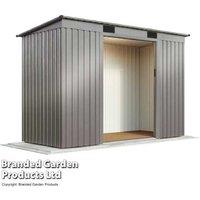 Pent Metal Storage Shed 6.6 x 3.9ft - Weatherproof Aluminium, Secure Outdoor Garden Building