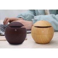 Usb Wood Grain Spherical Humidifier - 2 Colours!