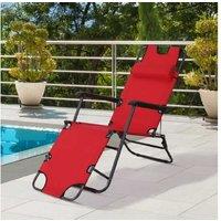 Outsunny 2-In-1 Metal Frame Sun Lounger