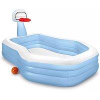 Family Paddling Pool W/ Shooting Hoops Game