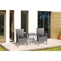 Outsunny Deluxe Weather-Resistant Rattan Dining Set