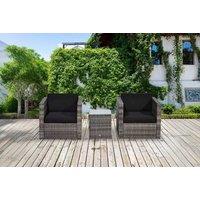 Outsunny 3-Piece Rattan Sofa Furniture Set - Outdoor Elegance