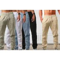 Men'S Cotton Trousers - 8 Sizes & 6 Colours! - Grey