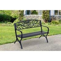 Outsunny Elegant Powder Coated Garden Bench