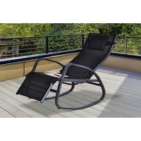 Outsunny Zero Gravity Rocking Chair - Weather-Resistant Comfort