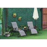 Outsunny Ultimate Recliner Patio Lounge Chair - Ergonomic & Weather-Resistant