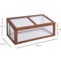 Outsunny Premium Wooden Outdoor Greenhouse