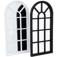 70Cm Window Style Mirror - Black Or White