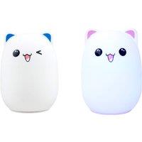 Cute Cat Night Light - 2 Sets & Colours!