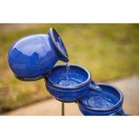 Charming Ceramic Cascade Solar Fountain