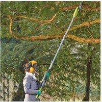 Garden Gear 20V Telescopic Cordless Chainsaw - Lightweight, Adjustable Reach, Battery Included