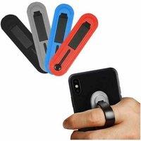 Aquarius Universal Finger Phone Grip In Black, Blue Or Red