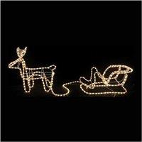 Festive Reindeer & Sleigh Led Rope Lights