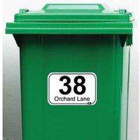 Festive Personalised Rectangular Bin Stickers