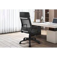 Ergonomic Leather Office Chair - 2 Colours! - Black