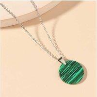 Stunning Green Gemstone Stripe Necklace